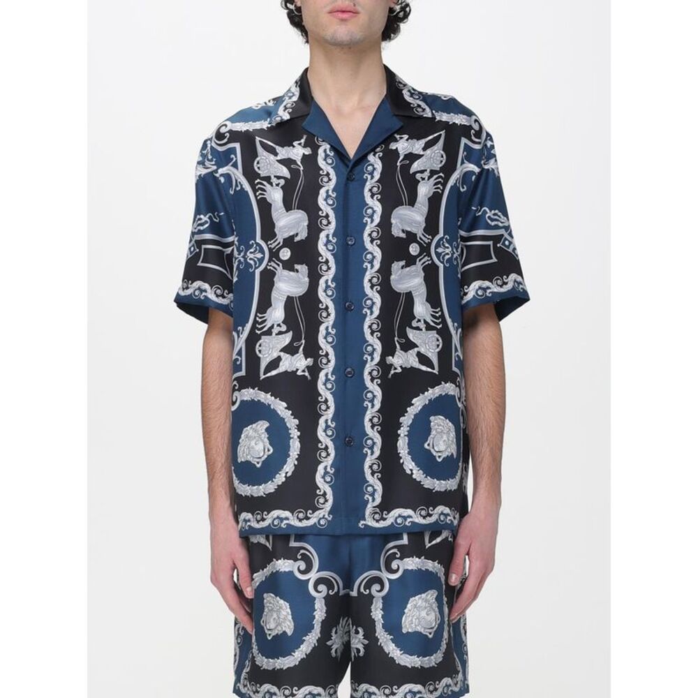 Versace Shirt Men Blue
